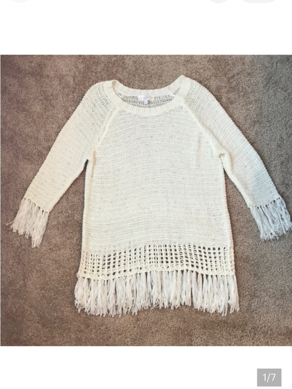 Entro Ribbon Fringe Sweater